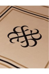 MIX AND MATCH Scarf Beige Logo Μπεζ Μαντήλι